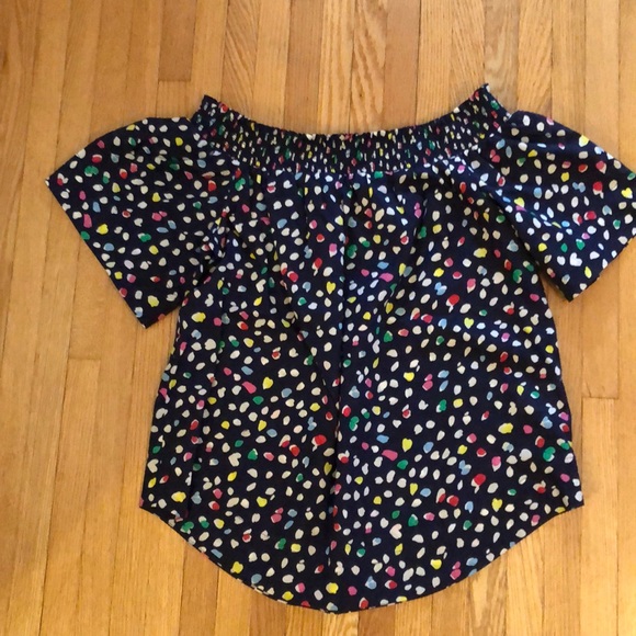 Shoulder multi colored jcrew blouse - Picture 3 of 3
